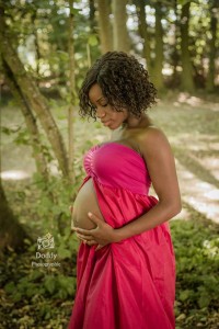 Robe-trapeze-fuchsia shooting grossesse