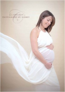 robe mousseline drapée shooting grossesse