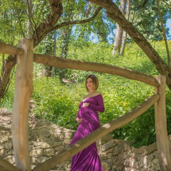 Création robe Bellatrix shooting grossesse