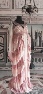robe grossesse bohème vieux rose