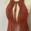 robe macramé Aria rouille