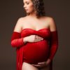 ensemble velours rouge et manches