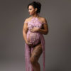 Robe macramé coton Pink Lady