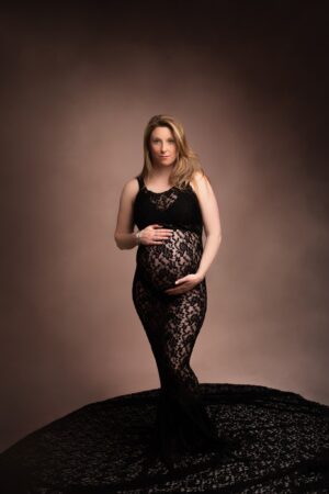 robe modèle sylvia dentelle noire 1